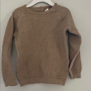 H&M Brown Textured Knit Sweater 4T